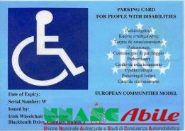 contrassegno per auto che, in deroga ad alcune prescrizioni di legge, mette al riparo i soggetti portatori di handicap